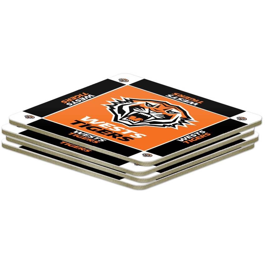 Wests Tigers 4PK Coaster0