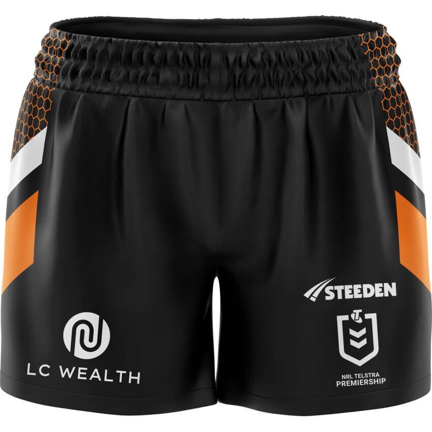 Wests Tigers 2025 Mens Playing Shorts0