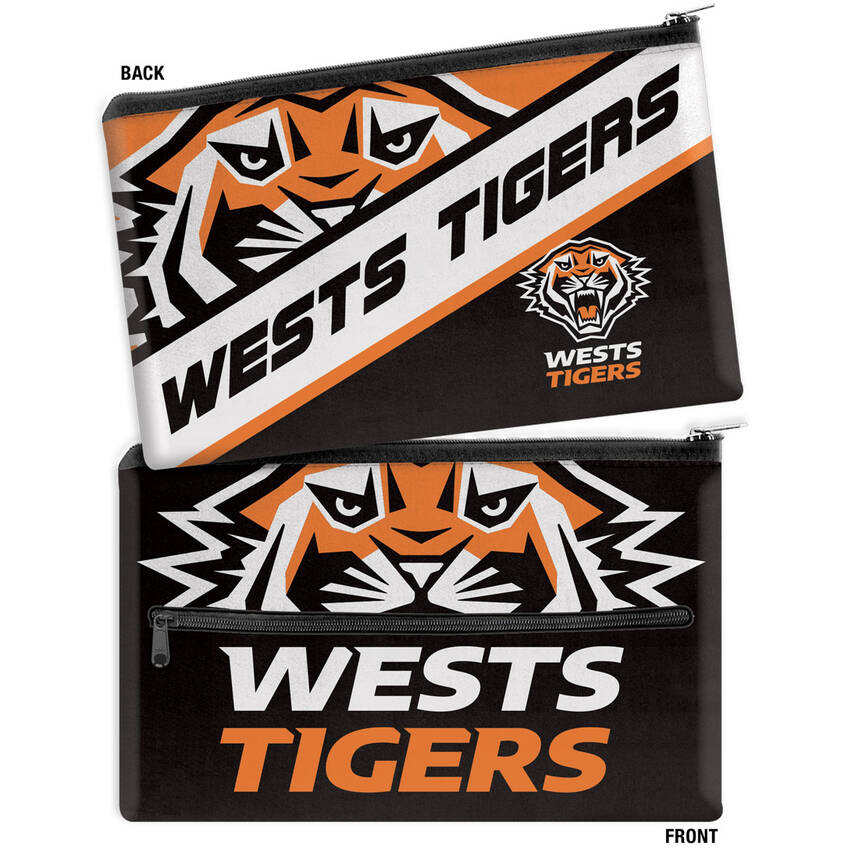 Wests Tigers Large Black Pencil Case0